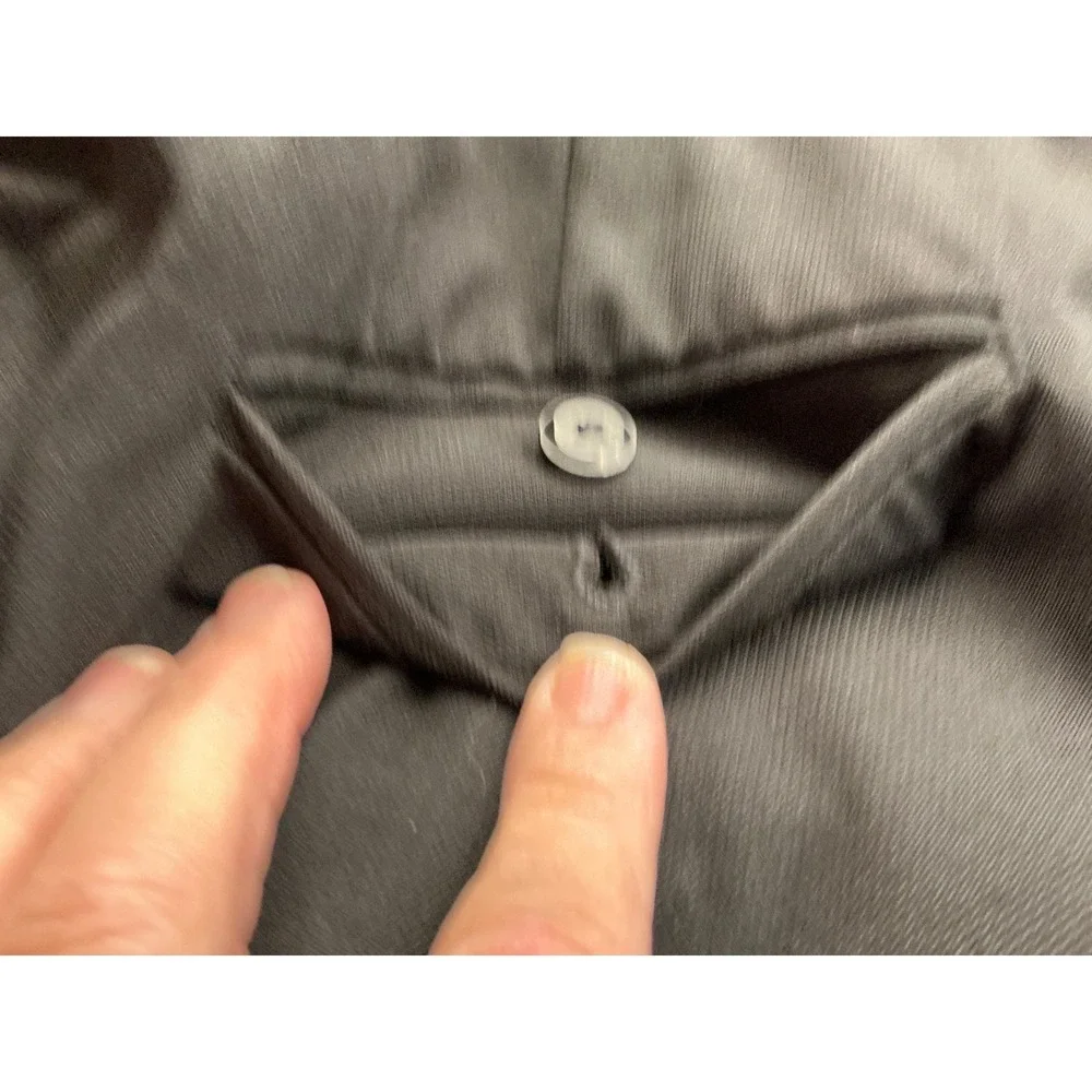 J. Ferrar Dress Pants Mens 38x32 Black Flat Front Straight‎ Leg Business Formal